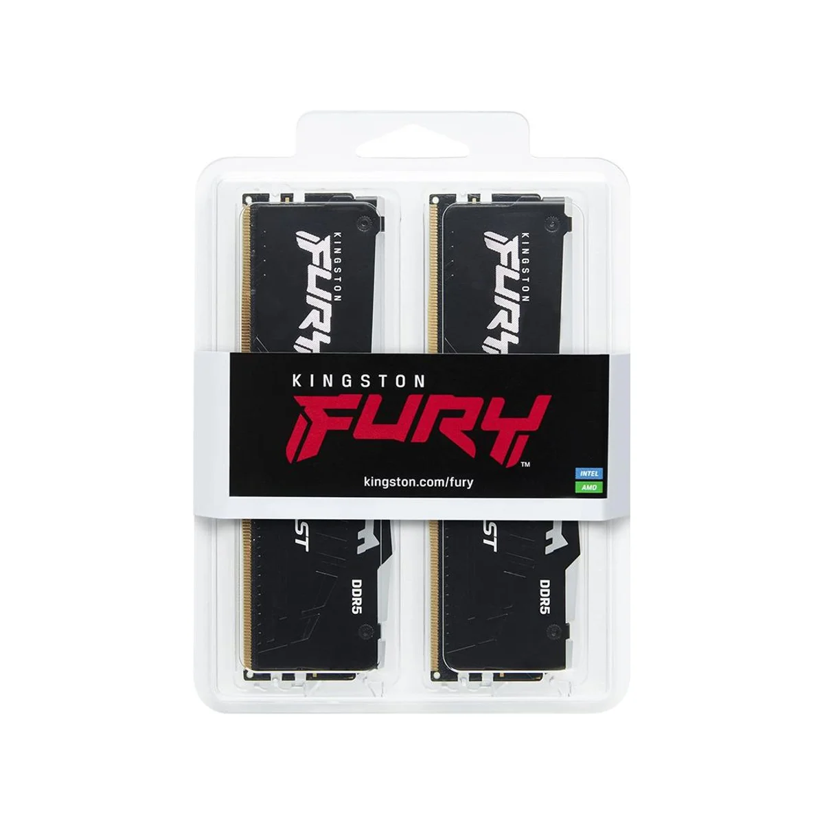 Kingston Fury Beast RGB 32 GB (2X16) DDR5 6000MHz RAM Memory (CL30, Black) – KF560C30BBAK2-32 view 4