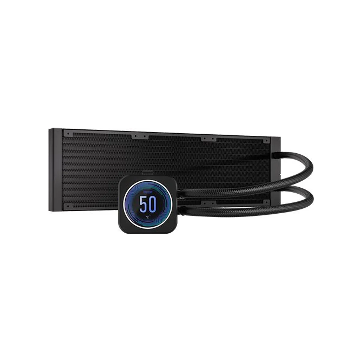 CORSAIR iCUE H150i ELITE LCD XT Display RGB Liquid CPU Cooler - Black (360mm Radiator, AF RGB ELITE Fans, IPS LCD) - CW-9060075-WW view 2
