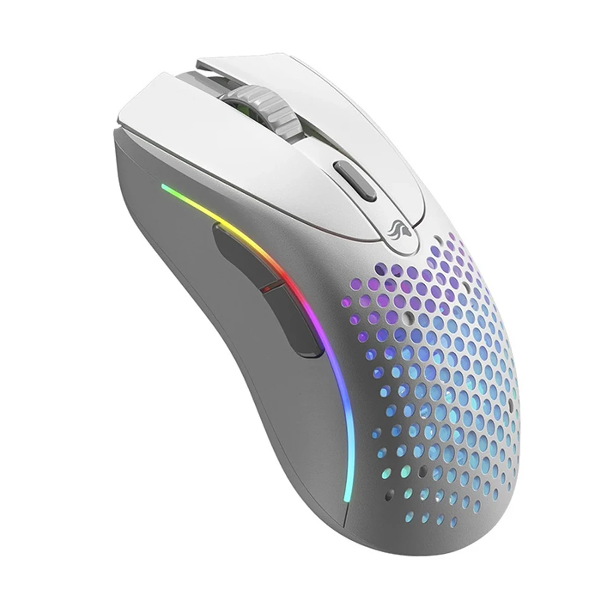 Glorious Model D 2 Wireless Optical RGB Gaming Mouse - White (26,000 DPI, 6 Buttons, 66g) - GLO-MS-DWV2-MW view 3