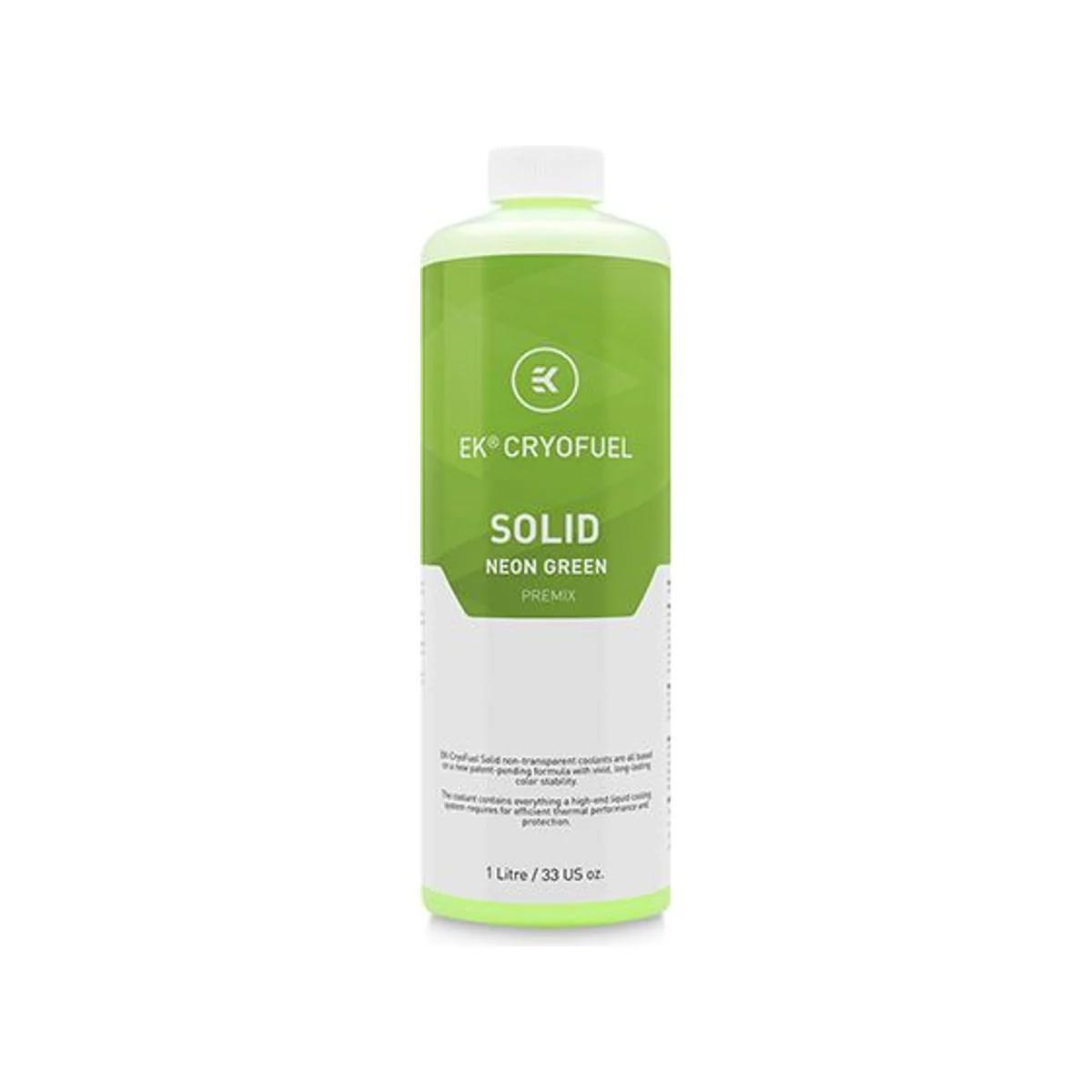 EKWB EK-CryoFuel 1000ml Premix Solid Neon Green Fluid - 3831109880364