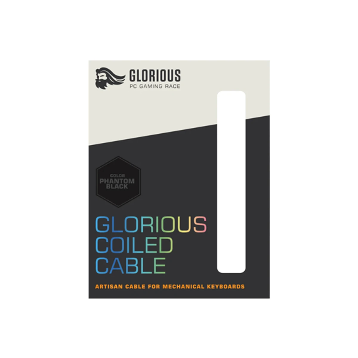 Glorious Coiled Cable - Black | GLO-CBL-COIL-BLACK view 3