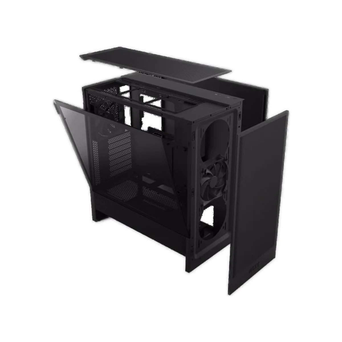 NZXT H5 Flow ATX Compact Mid Tower Airflow Gaming Case – Black - CC-H52FB-01 view 5
