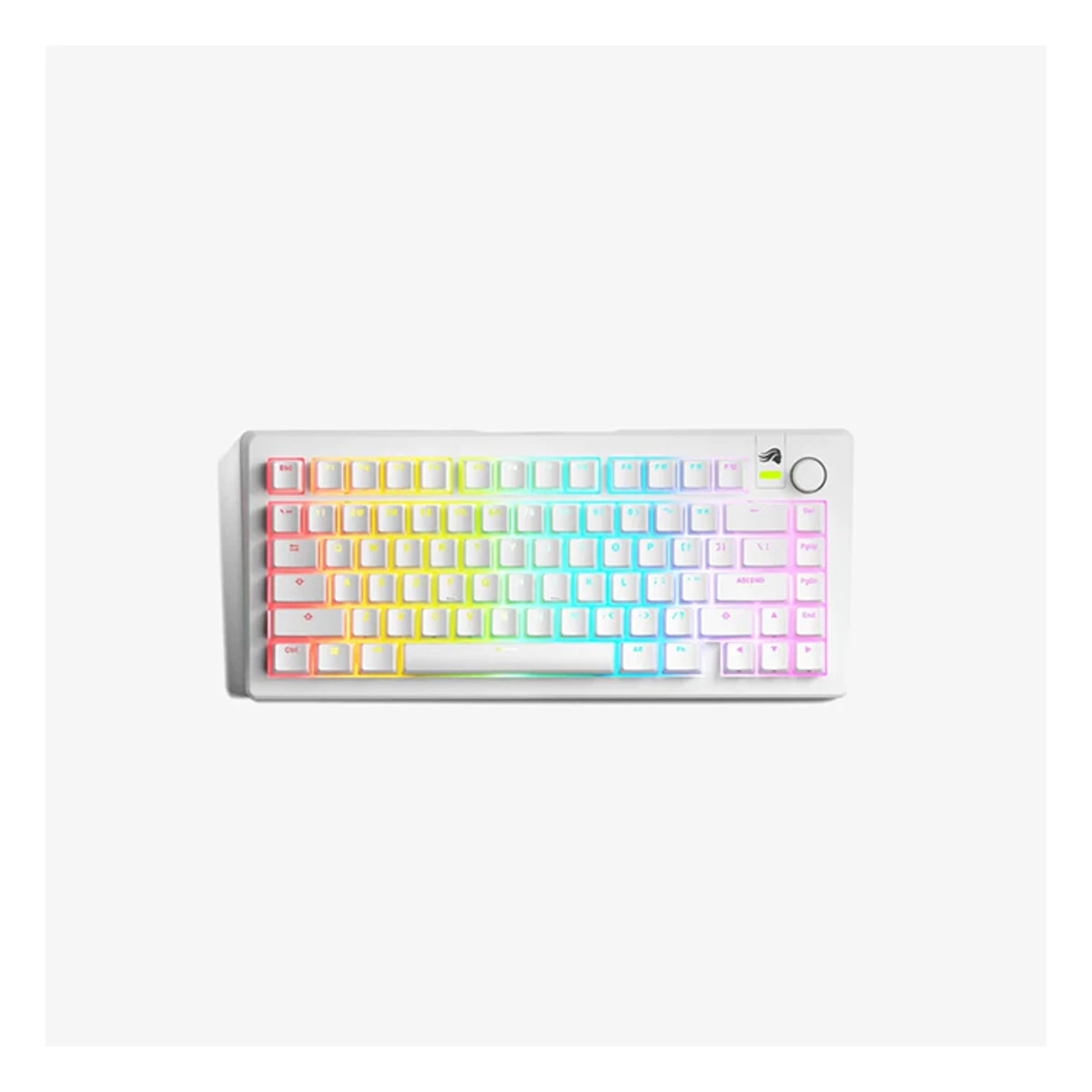 Glorious GMMK 3 HE Prebuilt 75% Arabic Mechanical Gaming Keyboard - White | GMMK3-75-HE-W-W-AR