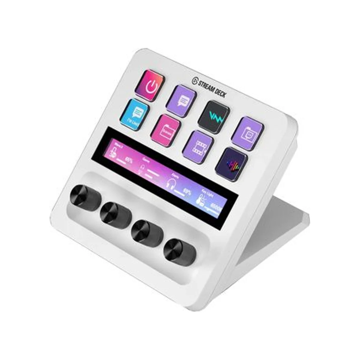 Elgato Stream Deck+ Customizable LCD Keys Audio Mixer & Studio Controller (White) - 10GBD9911