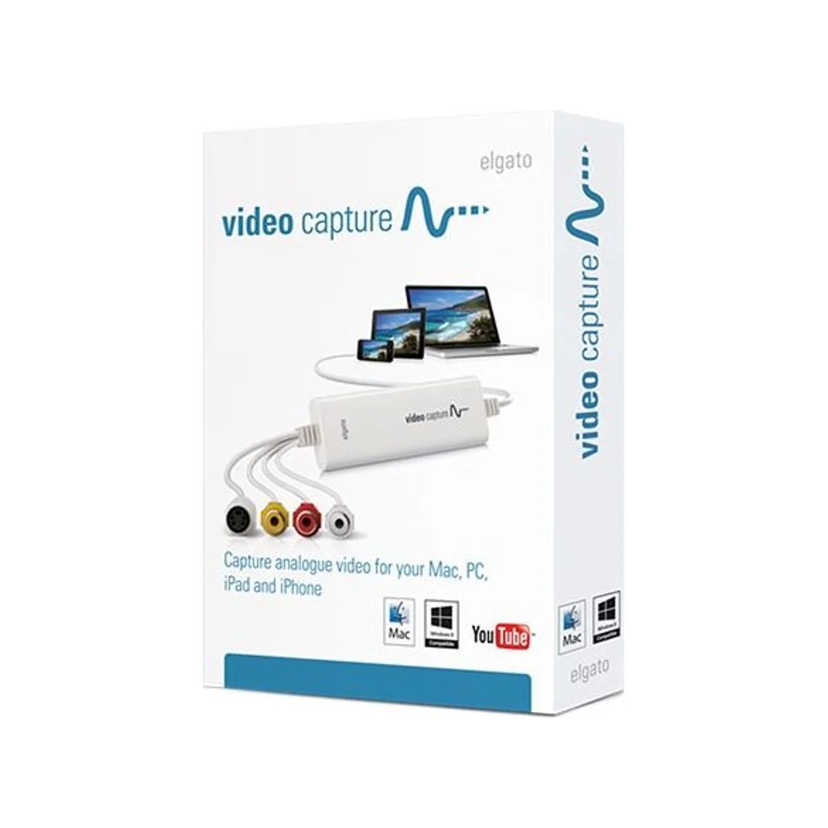 Elgato Video Capture - White (H.264, 640x480, PAL/NTSC/SECAM) - 1VC104001001