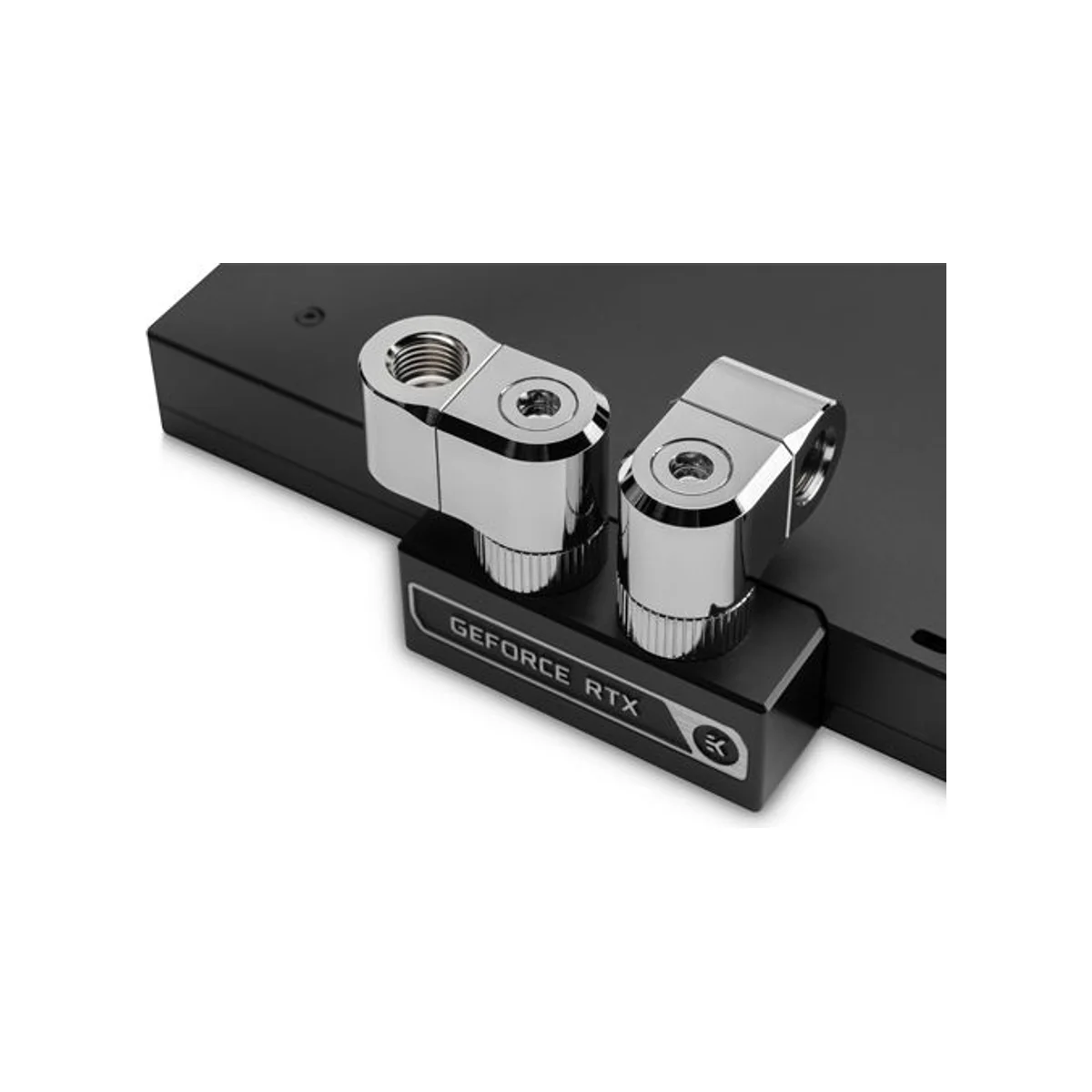 EKWB EK-Quantum Torque Double Rotary Offset 21 - Nickel Fitting (21mm Offset, G1/4" Male/Female) - 3831109893098