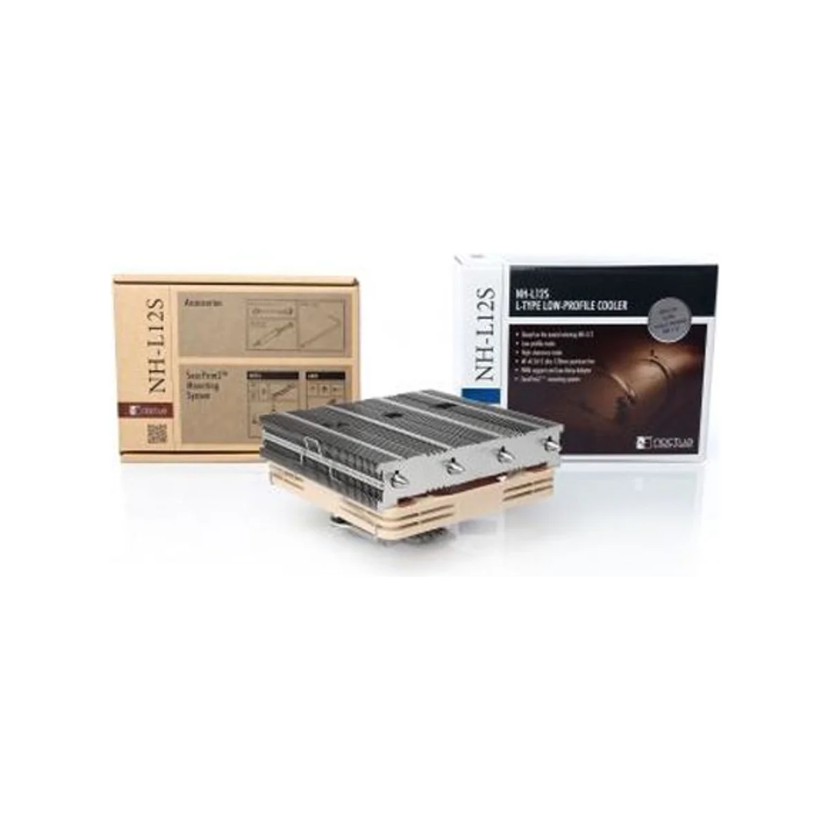 Noctua NH-L12S Compact Low Profile CPU Cooler (70mm Height, 120mm Fan Support, Copper/Aluminum) - NH-L12S view 3