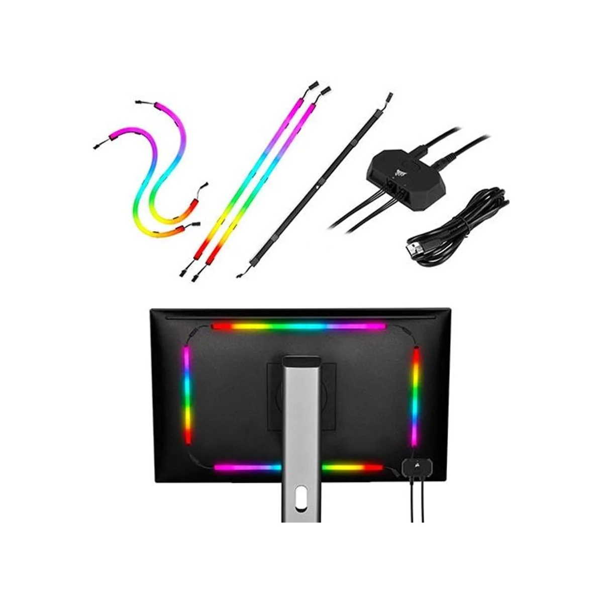 Corsair iCUE LS100 Smart Lighting Strip Starter Kit Lighting Kits - CD-9010001-UK view 2
