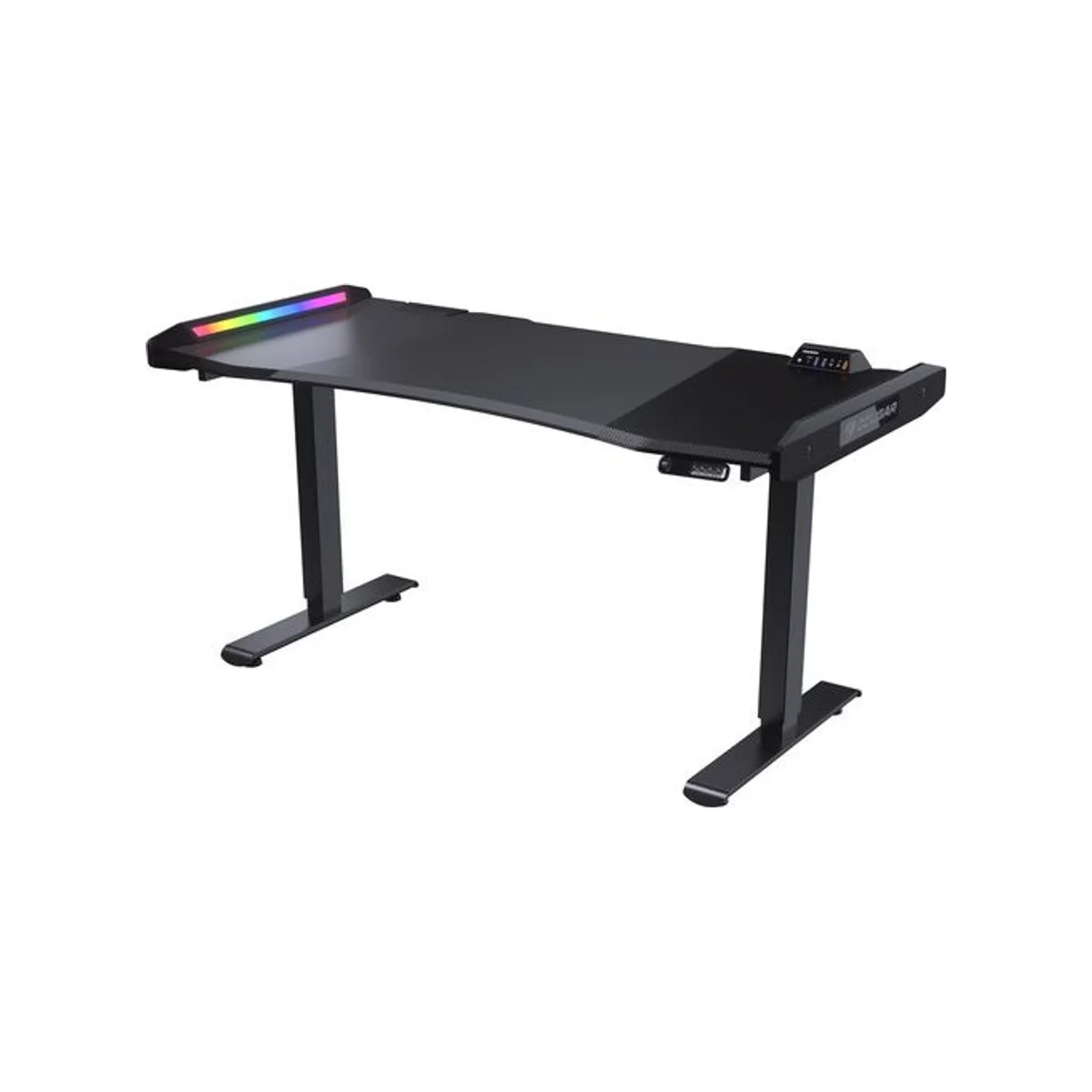 COUGAR E-MARS RGB Electrical Gaming Desk - Black (1531mm Wide, 700-1150mm Height Adjustable) - 3M1503SB.0005