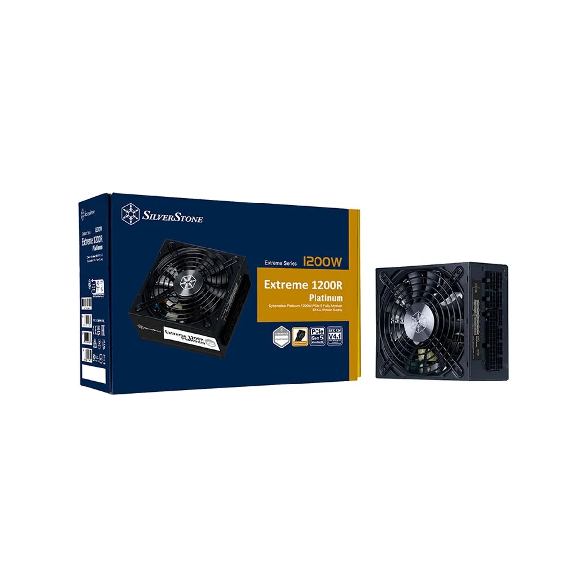 Silverstone Extreme 1200W Fully Modular Platinum SFX-L Power Supply - Black - SST-EX1200R-PL