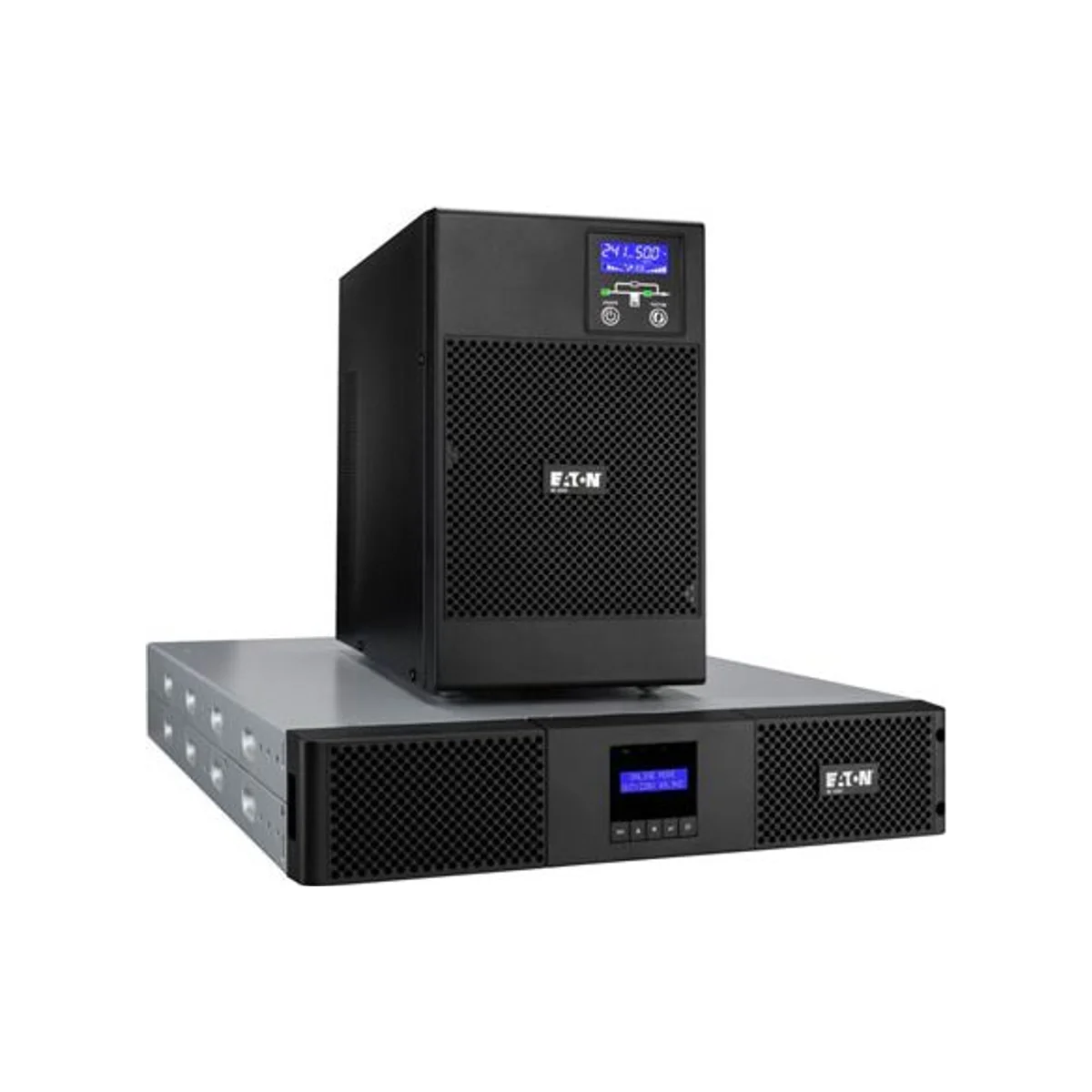 EATON 9E UPS (9E1000IR, Online Double-Conversion, 1000 VA / 900 W, Black, Rackmount) - 9E1000IR view 2