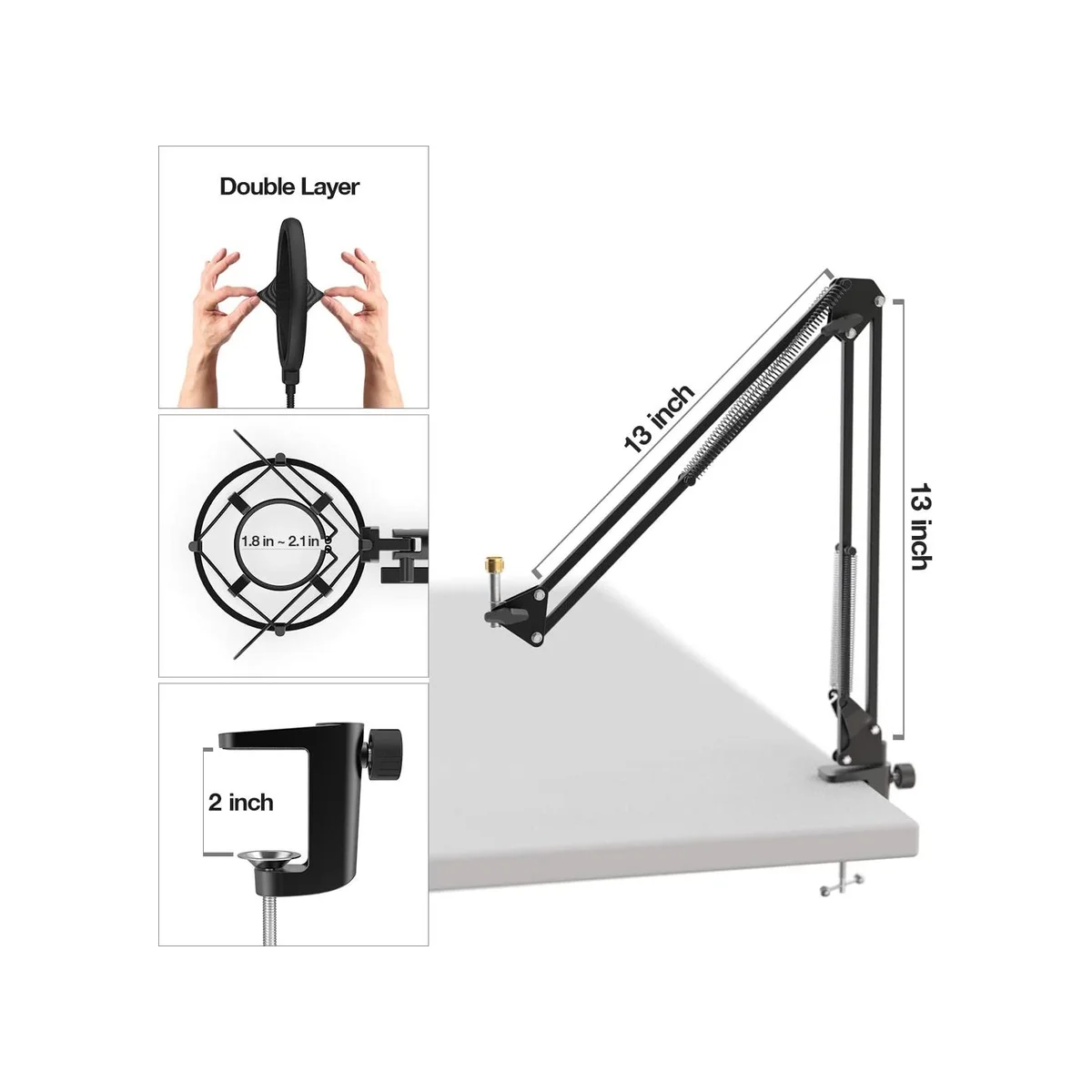 FIFINE K780 Factory Professional Recording USB Microphone with Arm Stand - K780 view 7