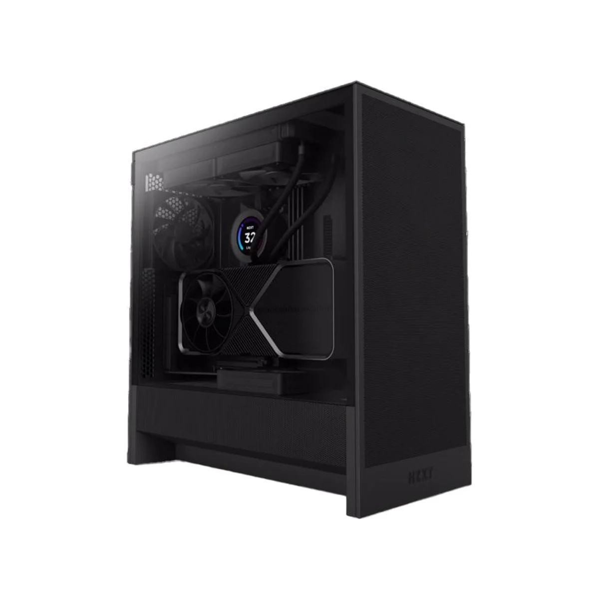 NZXT H5 Flow ATX Compact Mid Tower Airflow Gaming Case – Black - CC-H52FB-01