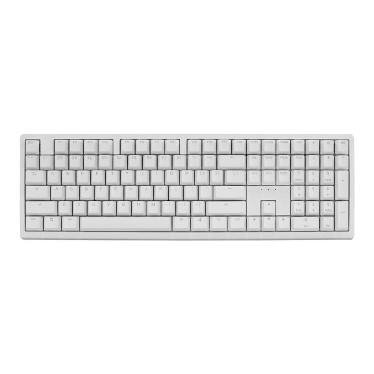 Ducky Zero 6108 Cherry MX2A Arabic Layout Wireless Mechanical Keyboard - White | KZZ1BDI00644 view 3