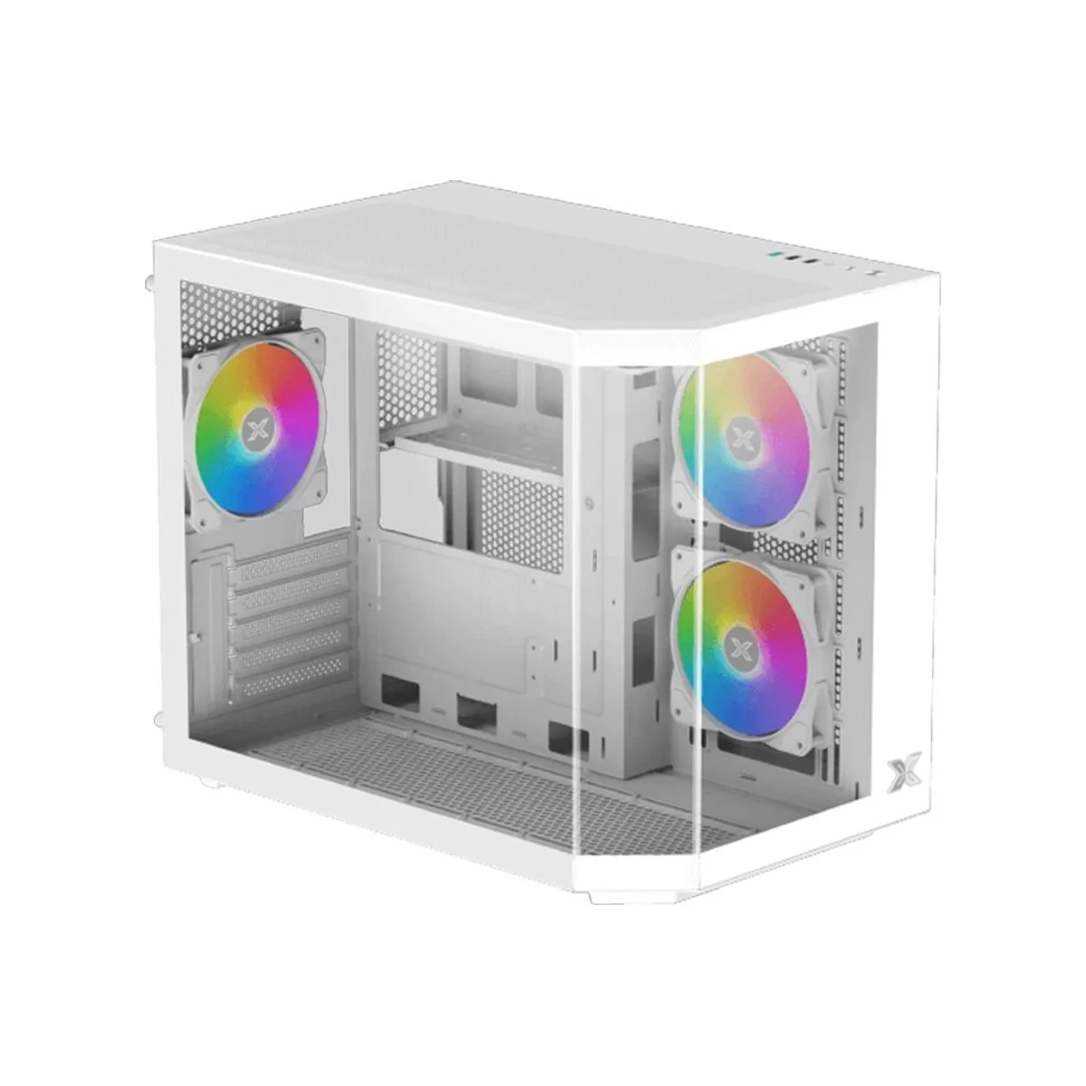 Xigmatek Cubi M Mid-Tower Gaming Case - White - EN42805 view 2