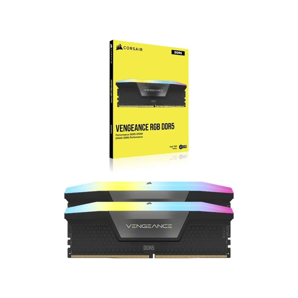 Corsair Vengeance RGB 96 GB (2X48) DDR5 6400MHz RAM Memory (CL32, Black) – CMH96GX5M2B6400C32 view 4