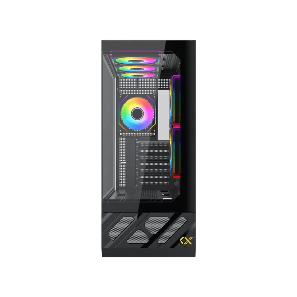 Xigmatek Alphard Pro PWM 6 Inch LCD Tower ARGB ATX Gaming Case - Black - EN48227 view 3
