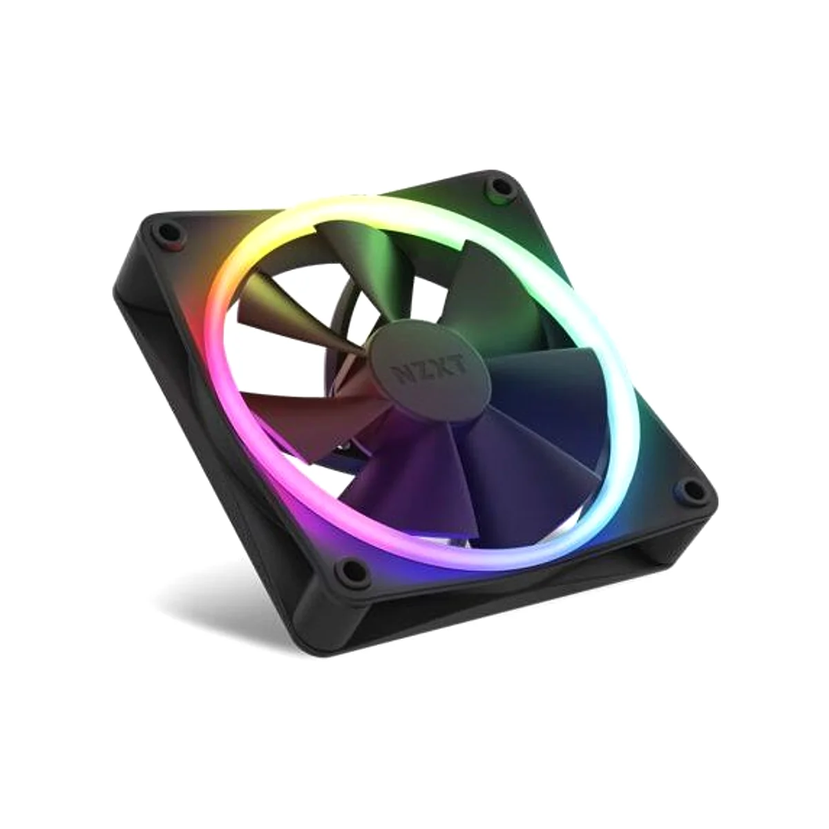 NZXT F140 RGB 140mm RGB Black Twin Fan - RF-R14DF-B1 view 2