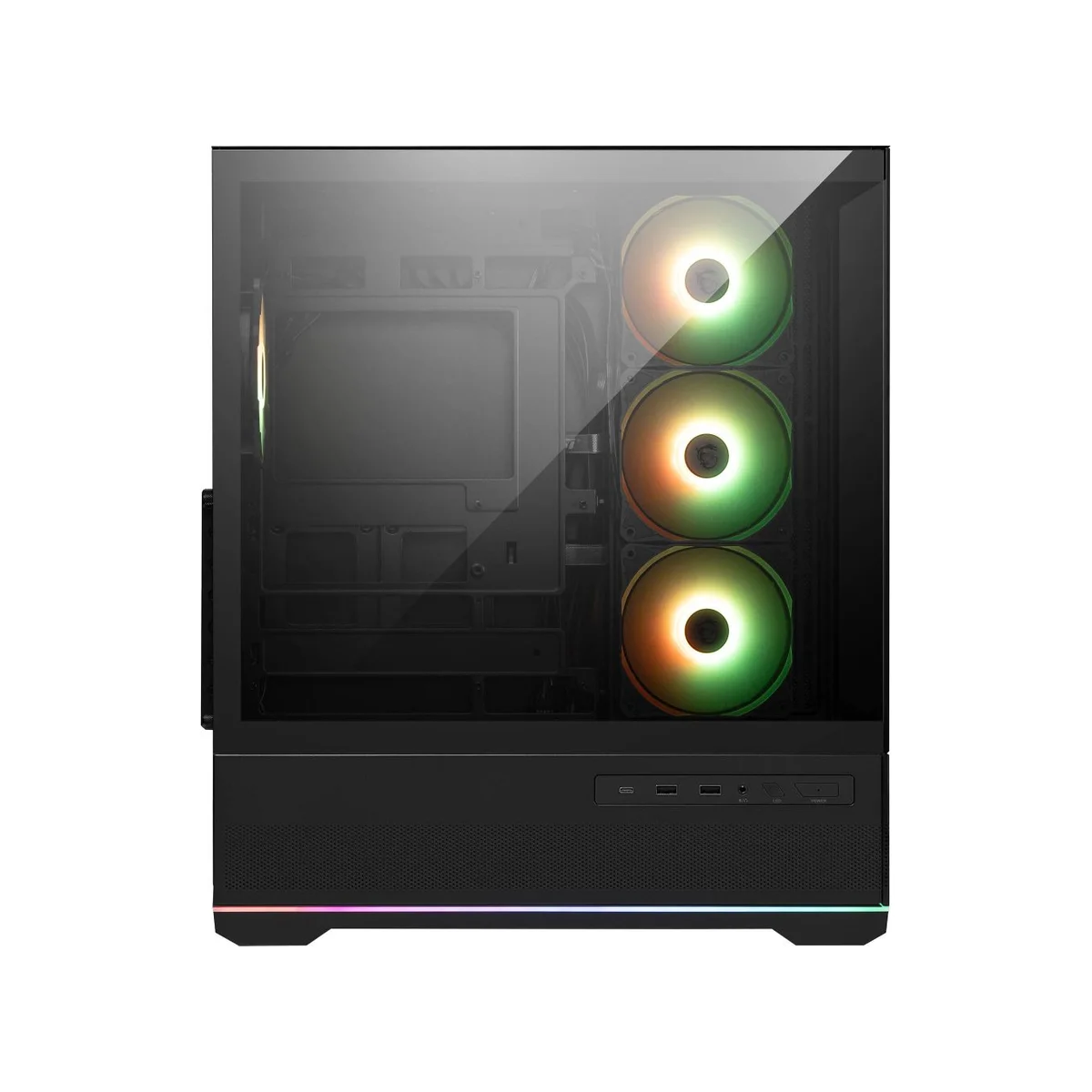 MSI MAG PANO 110R PZ ARGB Mid-Tower Gaming Case - Black - 306-7G28R21-JA4 view 2