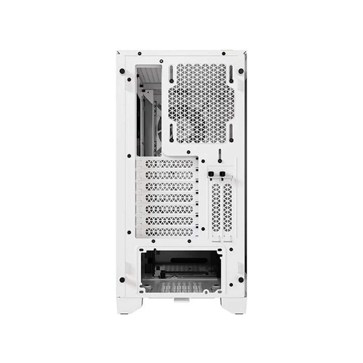 Corsair iCUE 4000D Tempered Glass Airflow RGB Mid-Tower Gaming Case - White - CC-9011241-WW view 4