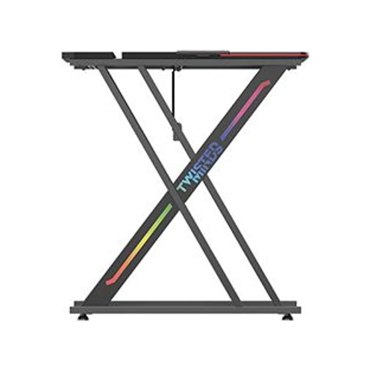 TWISTED MINDS X-Shaped Legs RGB Gaming Desk (150*68*76 cm) - Black - TM-GT04-X-RGB view 5