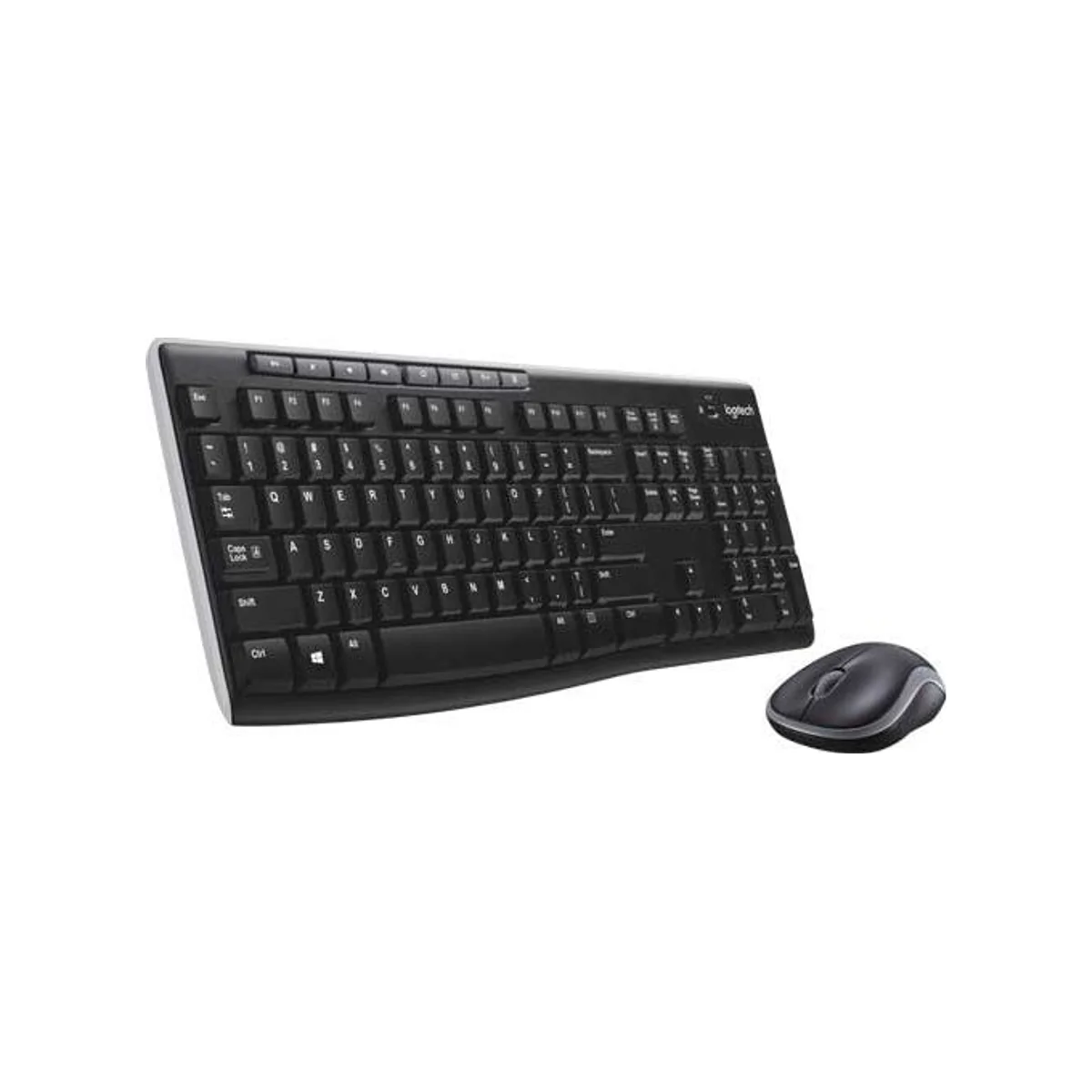 Logitech MK270 Reliable Wireless Keyboard and Mouse Combo - Black (Full-Size, Spill-Resistant, 2.4 GHz Wireless) - 920-004509