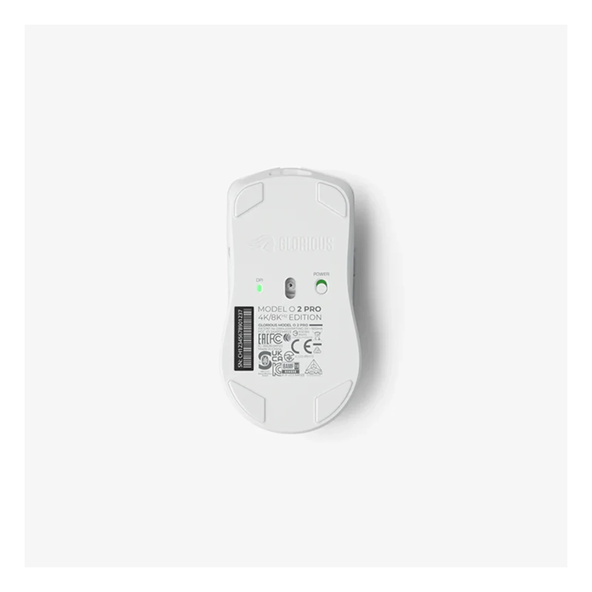 Glorious Model O 2 PRO Series Wireless Gaming Mouse (White) - 4K/8KHz, Ultralight 59g, BAMF 2.0 Sensor - GLO-MS-POWV2-4K8K-W view 4
