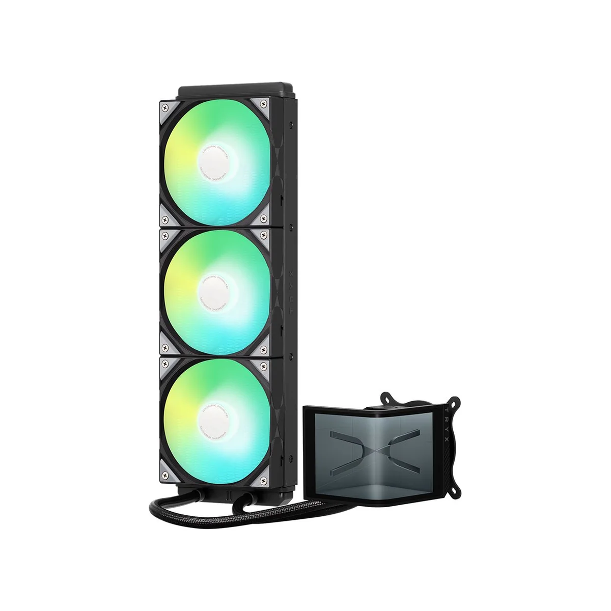 TRYX PANORAMA SE ARGB 360 Rotatable AMOLED Screen CPU Liquid Cooler - Black - L-P360L-AM3M-G0K view 5