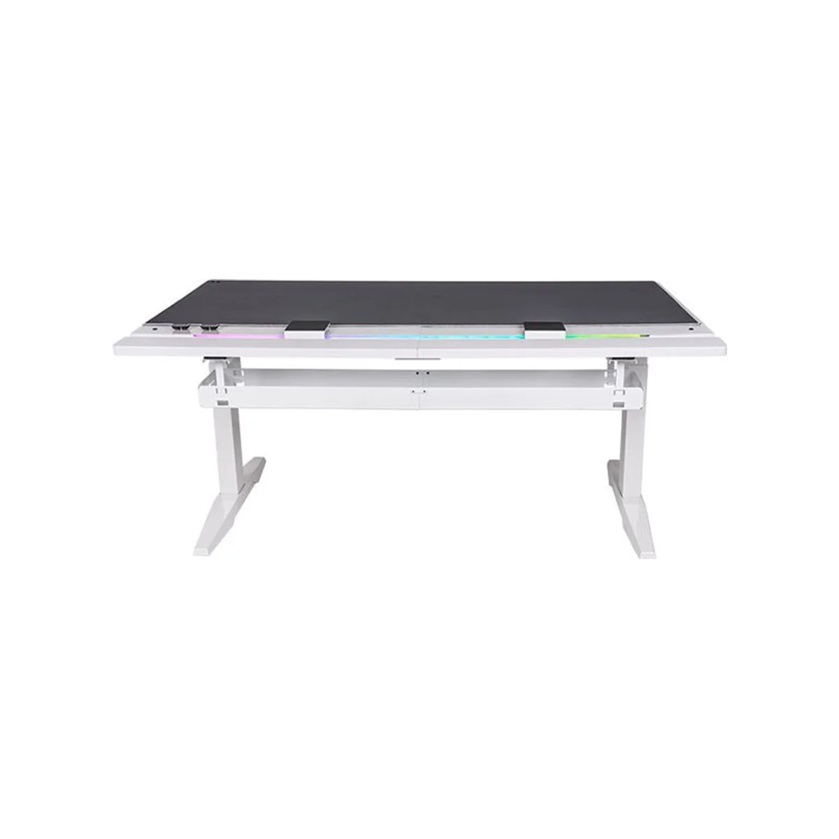 Thermaltake G700 RGB Adjustable Height Electric Gaming Desk - White | Two Motors, 160cm Width - GGD-G70-WHEIRX-22 view 2