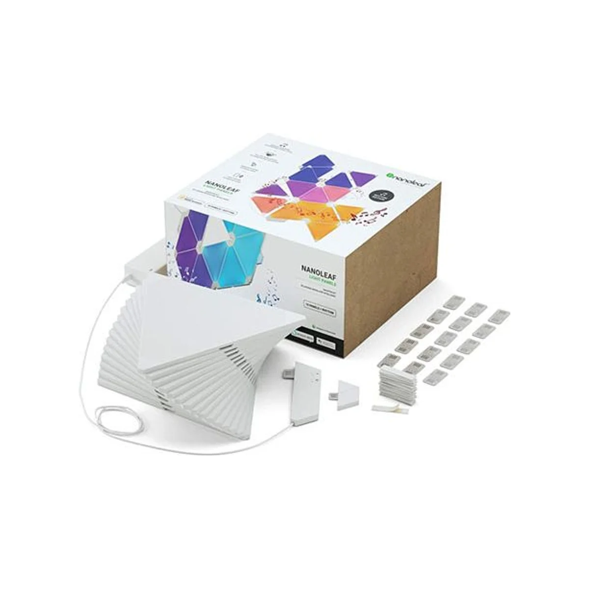 Nanoleaf Light Panels Rhythm Edition Smarter Kit - 15 Panels - NL28-2010TW-15PK