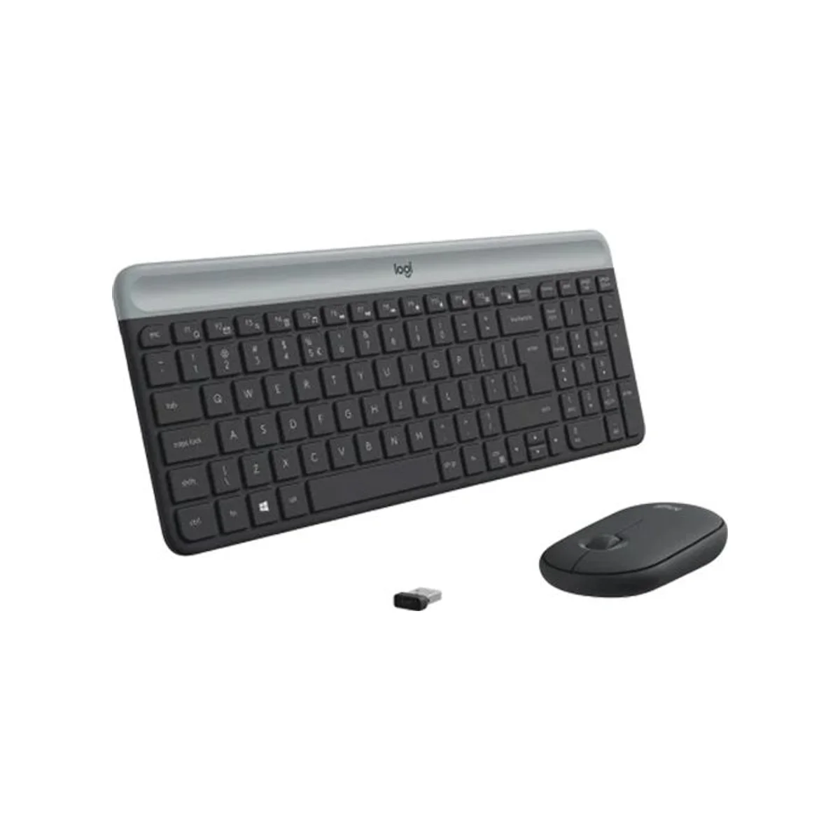 Logitech Slim Wireless Combo MK470 Keyboard and Mouse - Black (Quiet, Slim, Compact, Wireless) - 920-010069 view 4