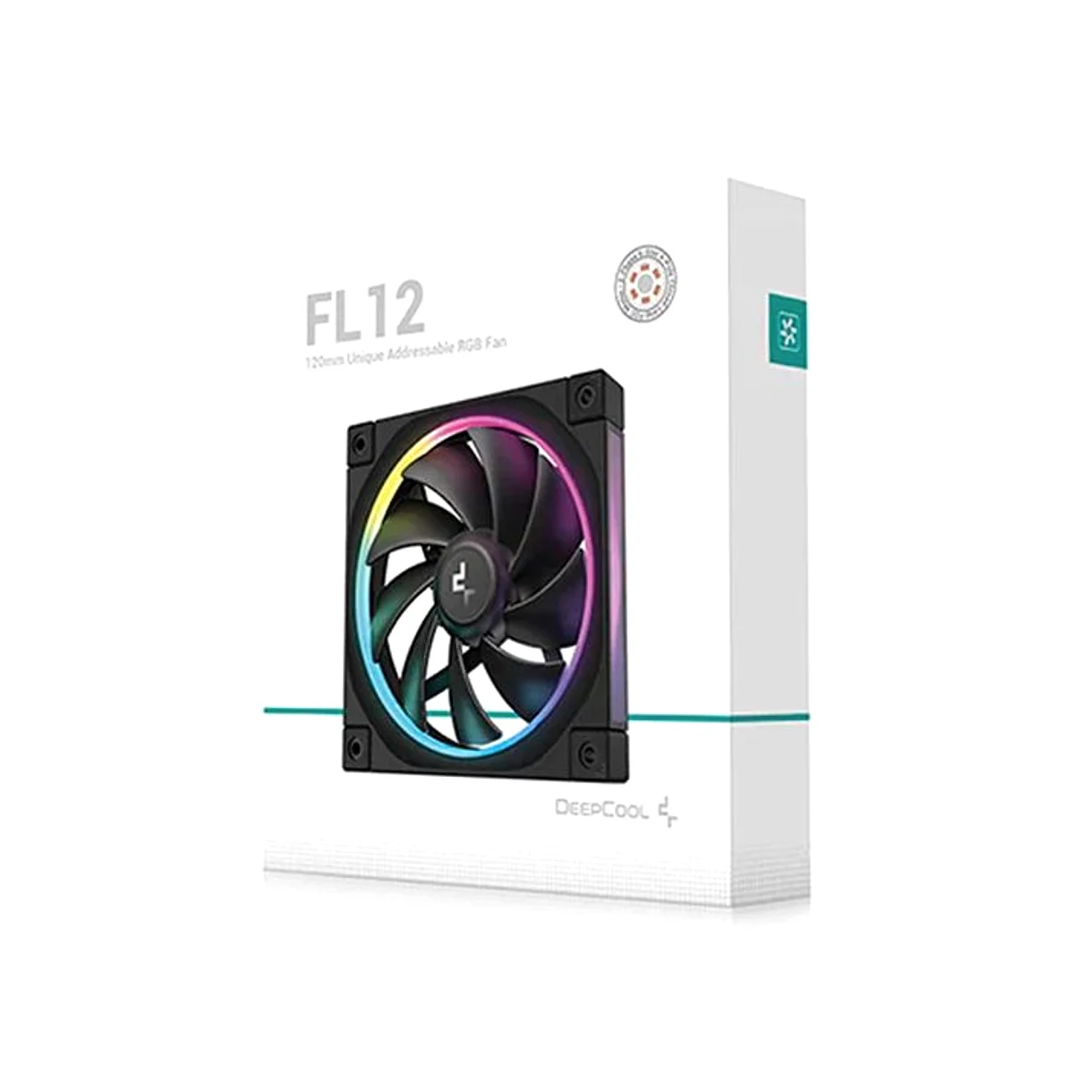 DeepCool FL12 ADD-RGB 120mm Single Fan - Black - R-FL12-BKAPN1-G view 5
