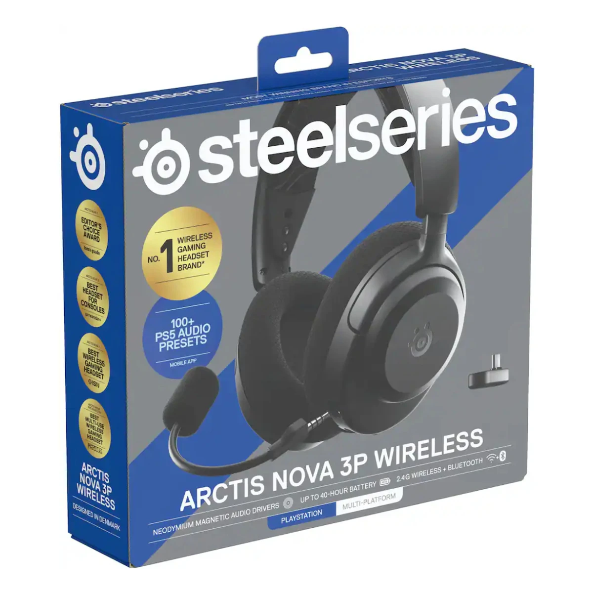 SteelSeries Arctis Nova 3P Wireless Gaming Headset - Black | 61686 view 4