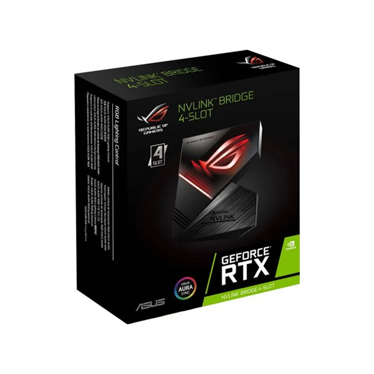 ASUS ROG NVLink Bridge with Aura Sync RGB (3-Slot/4-Slot Configurations) - 90YV0C50-M0NA00 view 4