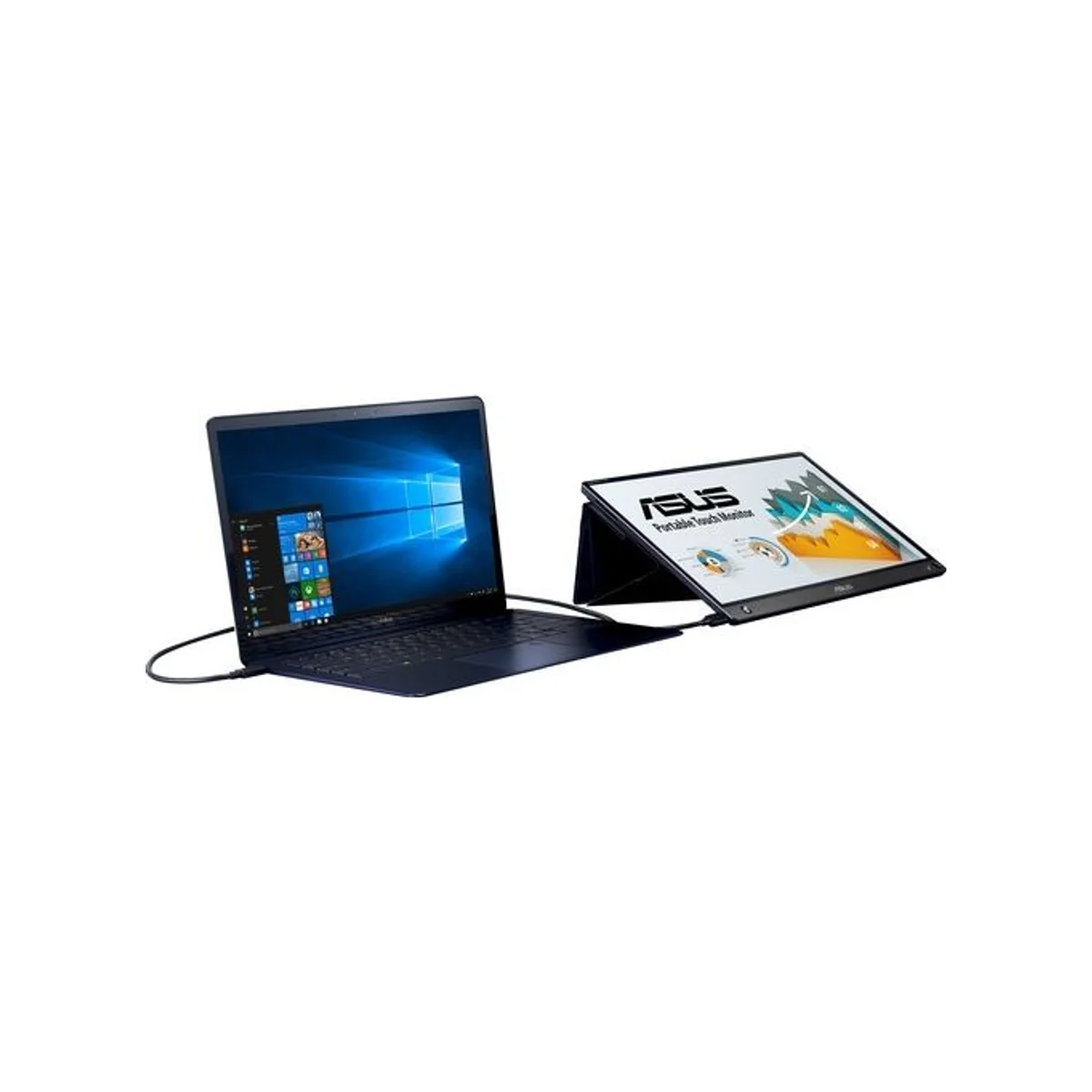 ASUS ZenScreen Touch MB16AMT 15.6-inch Full HD IPS 10-Point Touch Portable Monitor with Battery - 90LM04S0-B01170 view 2