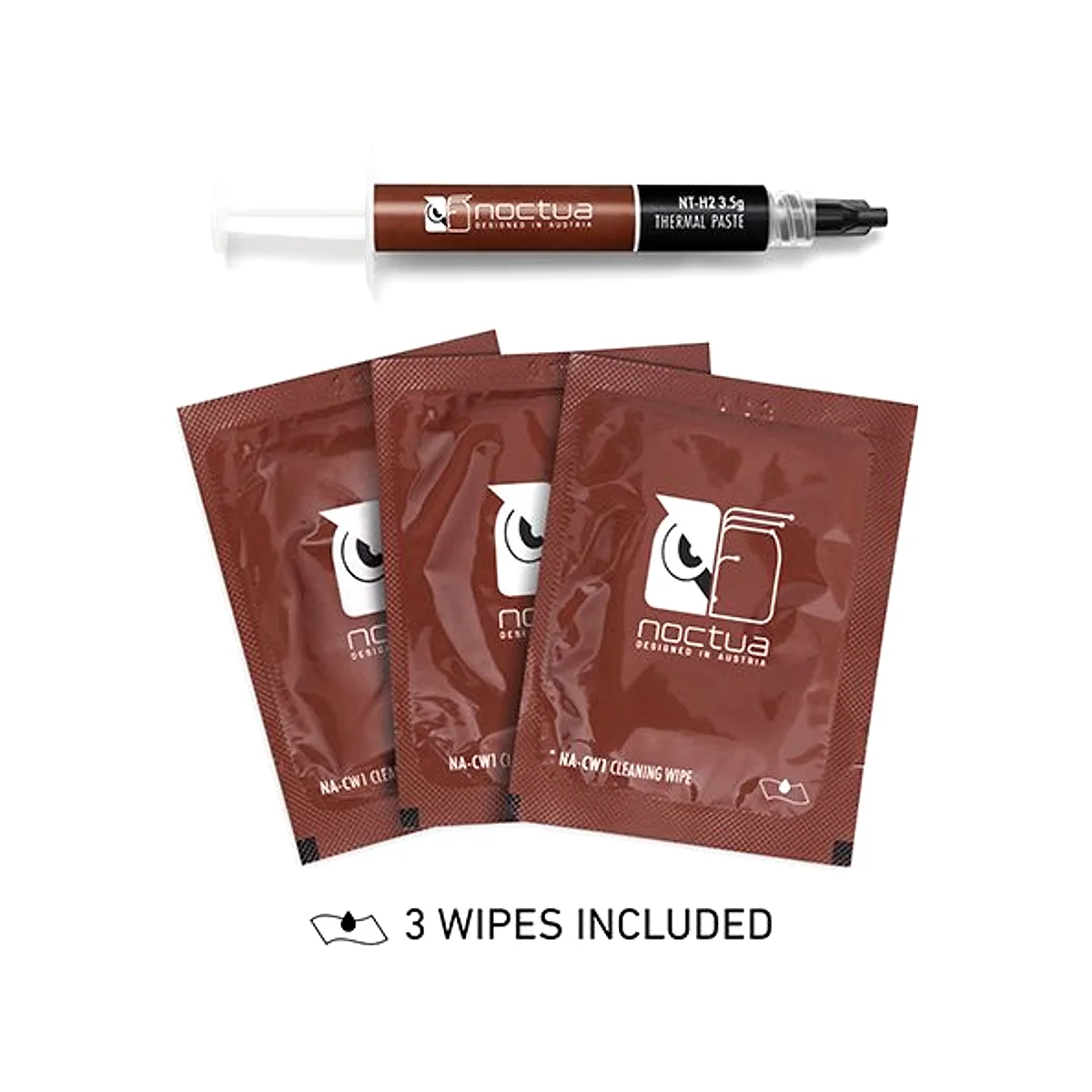 Noctua 3.5g Thermal Compound Paste With 3 Cleaning Wipes | NT-H2 3.5g view 2