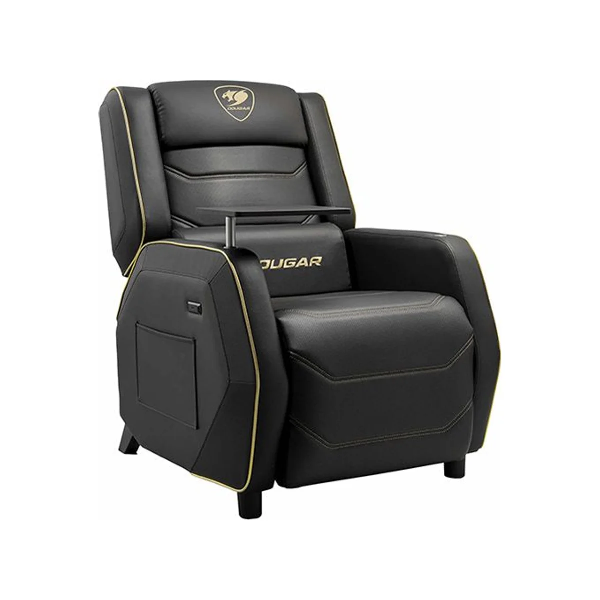 COUGAR Ranger Pro Royal Gaming Sofa - Black/Gold (Side Pocket, Swivel Table, USB-C) - 3MRGPGLB.0001 view 2