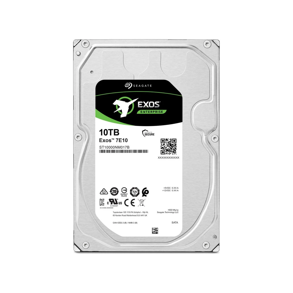 Seagate Exos 10TB 7200RPM 256MB Cache SATA III 3.5" Enterprise HDD – ST10000NM017B view 2
