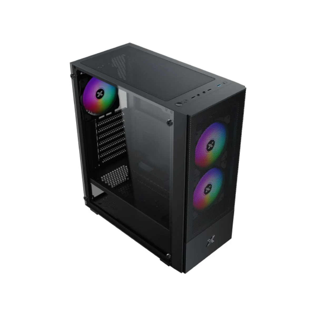 Xigmatek Hero II Air 3F Tempered Glass ATX Gaming Case - Black - EN41655 view 4