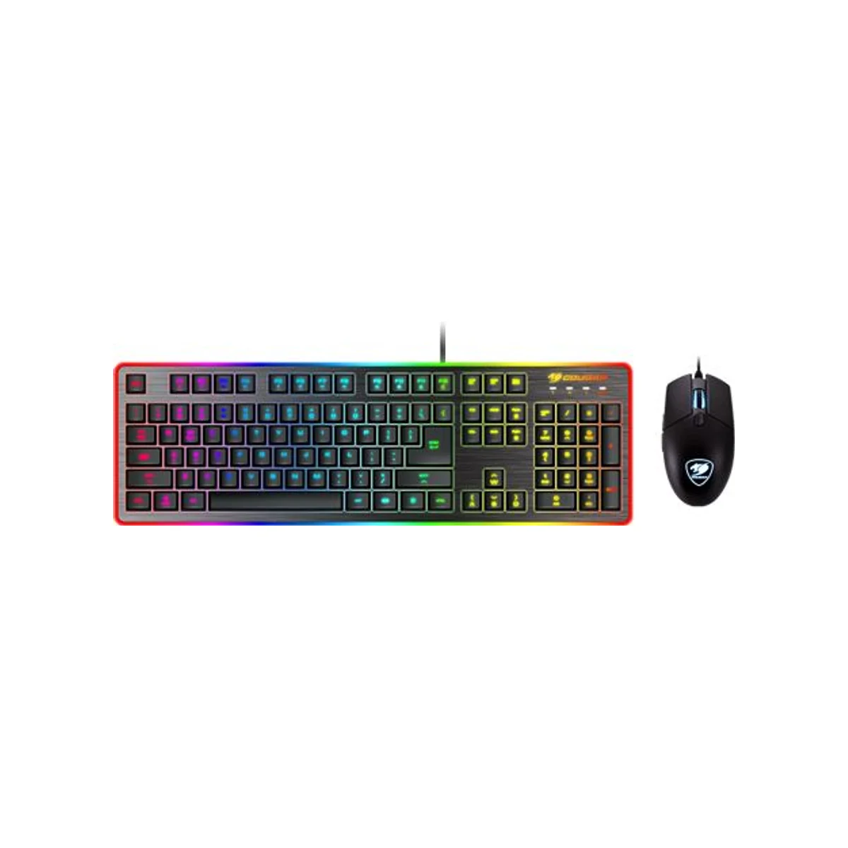 COUGAR Deathfire EX Gaming RGB Keyboard and Mice Combo (Hybrid Mechanical, 19-Key Rollover, 8-Color RGB, 2000 DPI) - CG-DK-DEATHFIRE-BLK