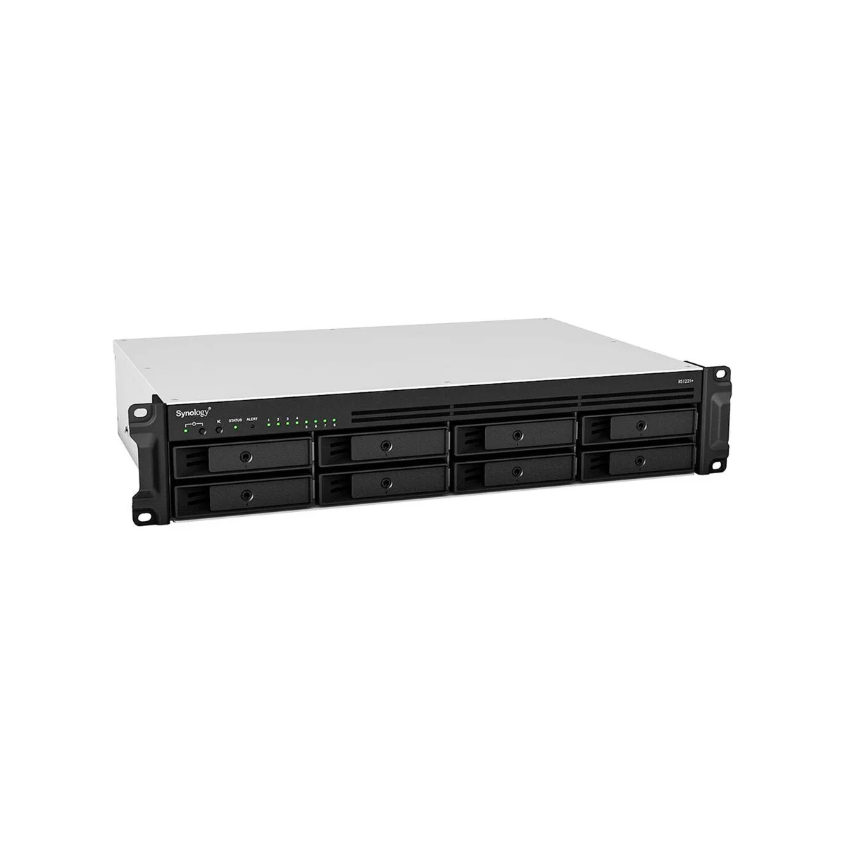 Synology AMD Ryzen V1500B 4GB DDR4 8-Bay NAS Enclosure RackStation - Black | RS1221+