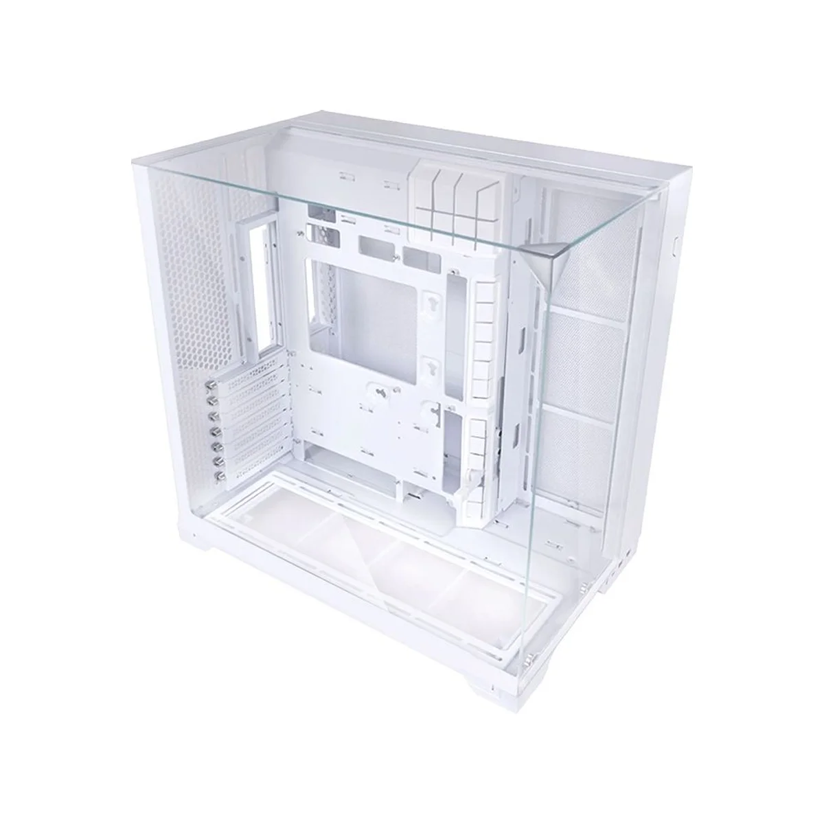 Lian Li O11 Compact Tempered Glass Dual-chamber Vision ATX Gaming Case - White - 011VPW view 2