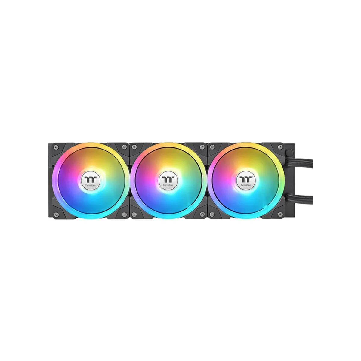 Thermaltake MAGFloe 360 Ultra ARGB Sync AIO Liquid CPU Cooler - Black (360mm Radiator, 3.95" LCD Display, ARGB Fans) - CL-W432-PL12SW-A view 2