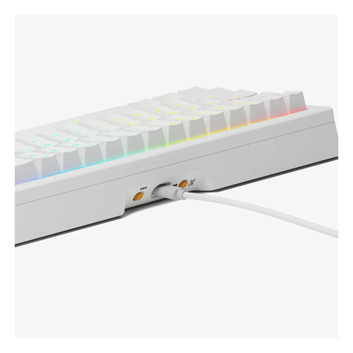 Glorious GMMK 3 65% Prebuilt Wired Keyboard - White | GMMK3-65-FOX-W-W view 2