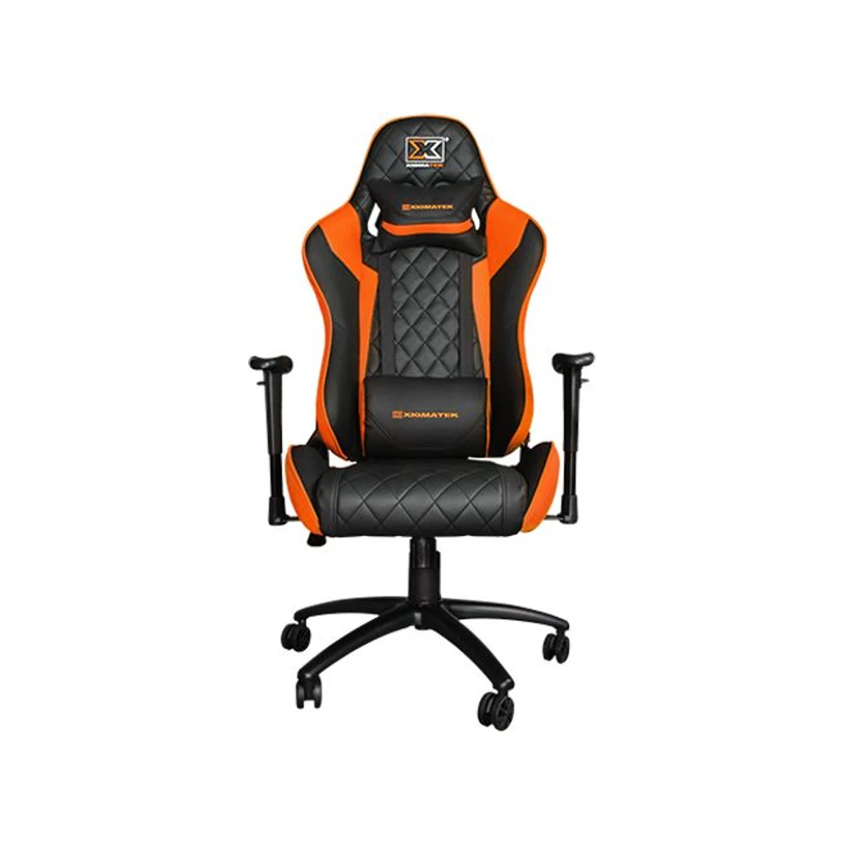 XIGMATEK Hairpin Orange Gaming Chair (Mould Foam, 2D PU Armrests, 136KG Limit) - EN46676