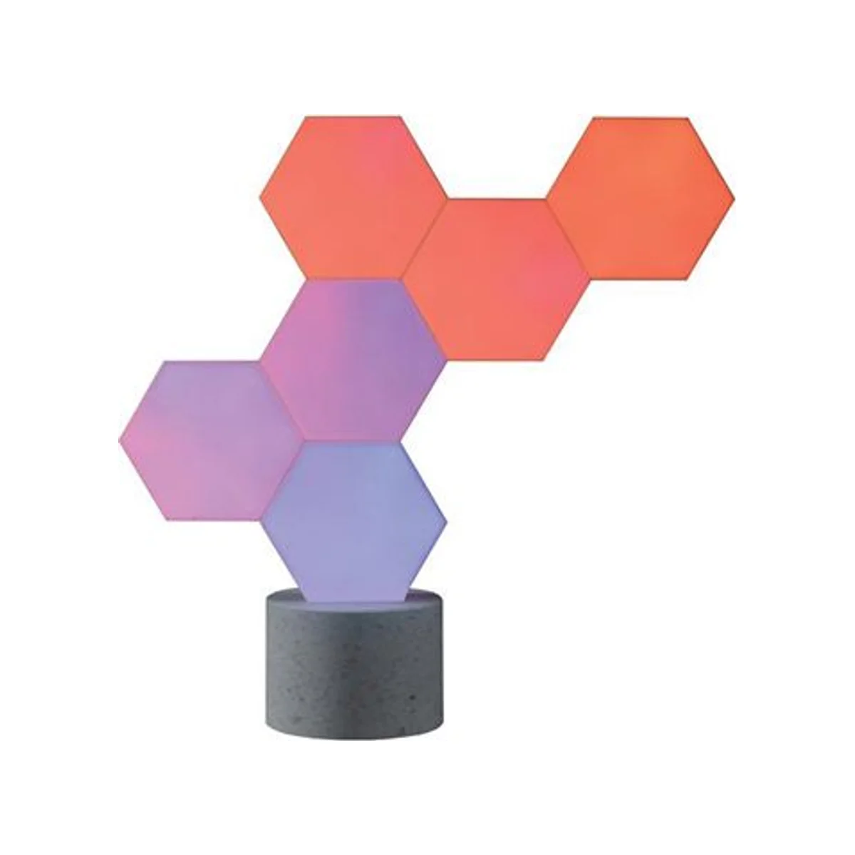 LifeSmart ColoLight Pro 6 Pack Starter Kit With Stone Base Smart Lighting (16 Million Colors, Wi-Fi) - CL-LS165 view 3