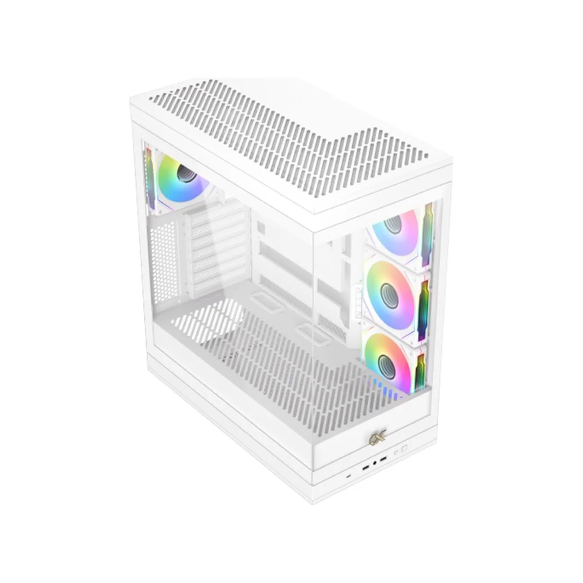 Xigmatek Meta Tempered Glass E-ATX Gaming Case - White - EN45073 view 3