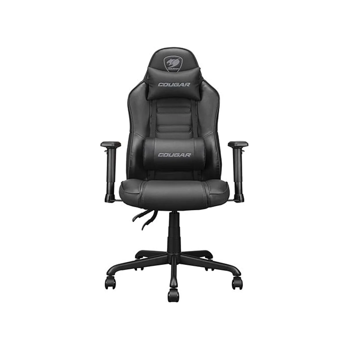 COUGAR Fusion S Gaming Chair - Black (Breathable PVC/PU Leather, Lumbar Pillow, Neck Pillow, 2D Armrests) - 3MFSLBLB.0001 view 2