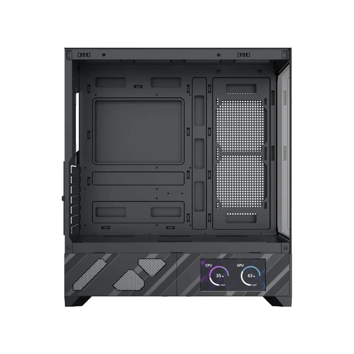 Xigmatek Alphard Pro PWM 6 Inch LCD Tower ARGB ATX Gaming Case - Black - EN48227 view 4