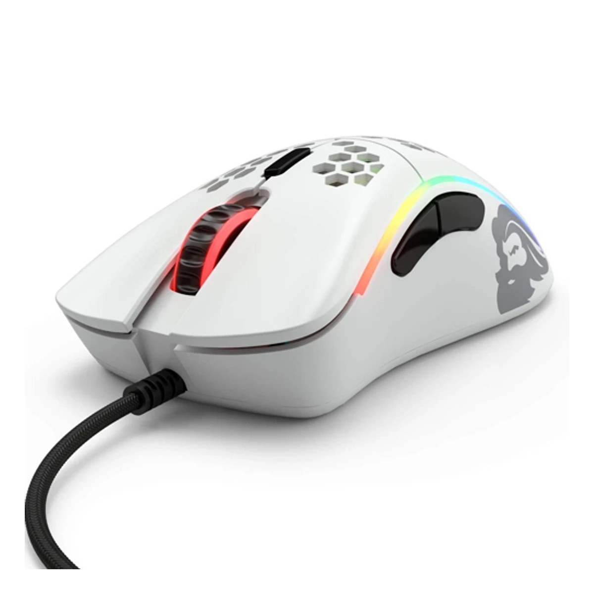 GLORIOUS Model D Minus Gaming Mouse - Matte White (Small to Medium Hands, 61g, 12000 DPI, Omron Switches) - GLO-MS-DM-MW view 3